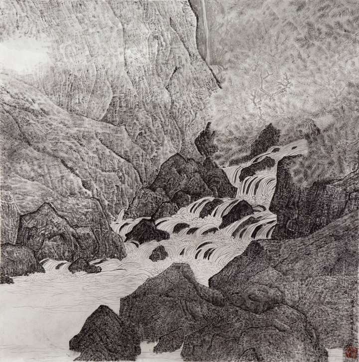 Section of Wind in Pines Among a Myriad of Valleys after Li Tang